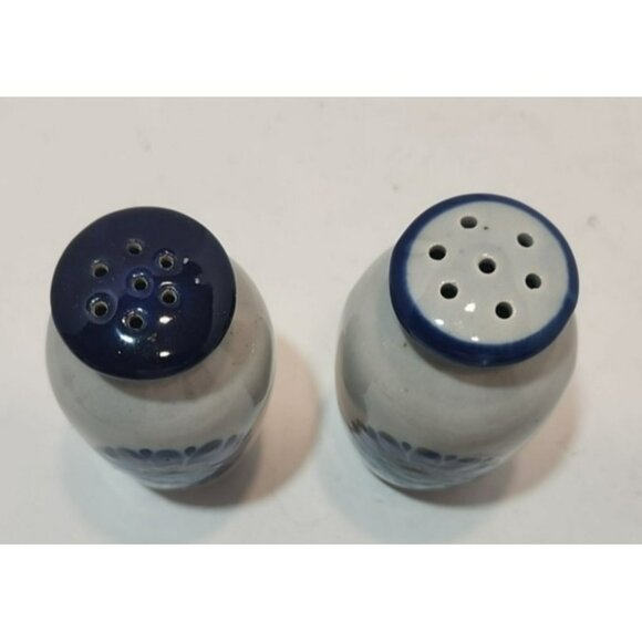 Vtg Ken Edwards El Palomar Guadalajara Blue Salt And Pepper Shakers Signed - Picture 2 of 16